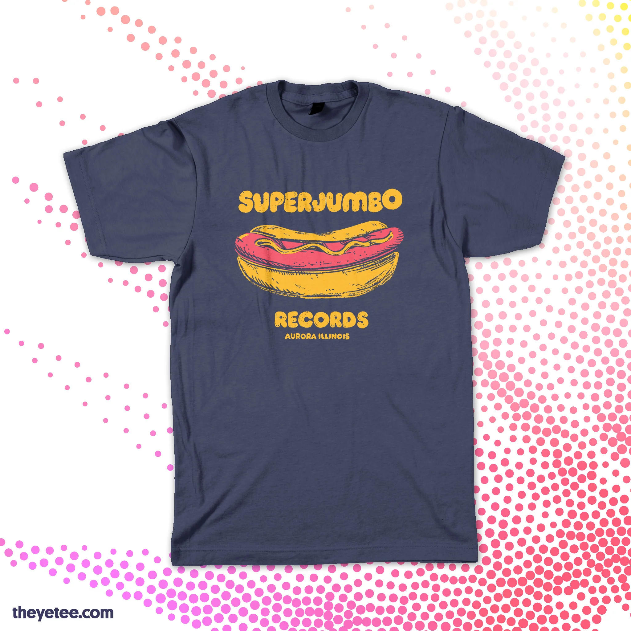Superjumbo Hot Dog Tee (Navy)