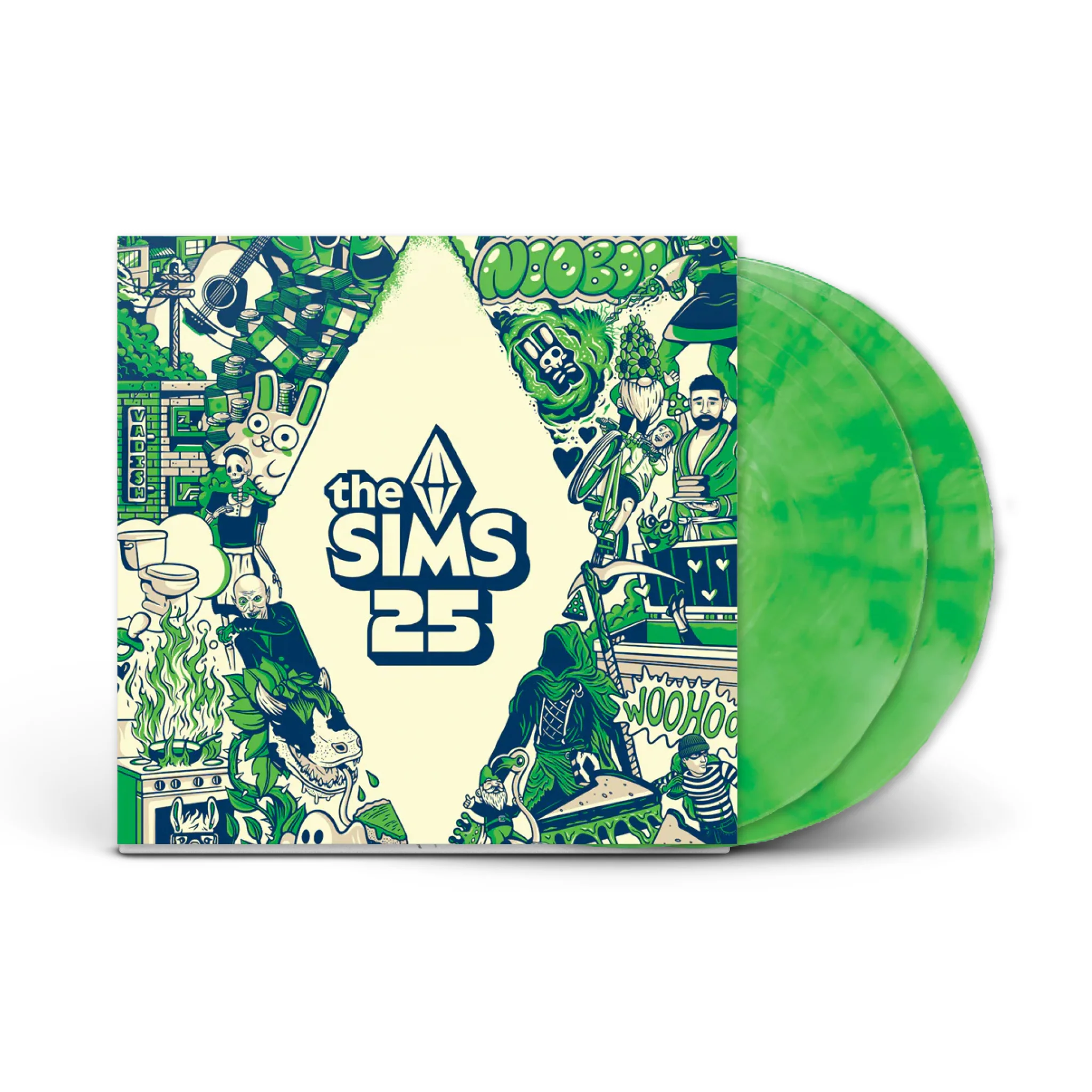 The Sims 25th Soundtrack 2xLP (Metallic Green)