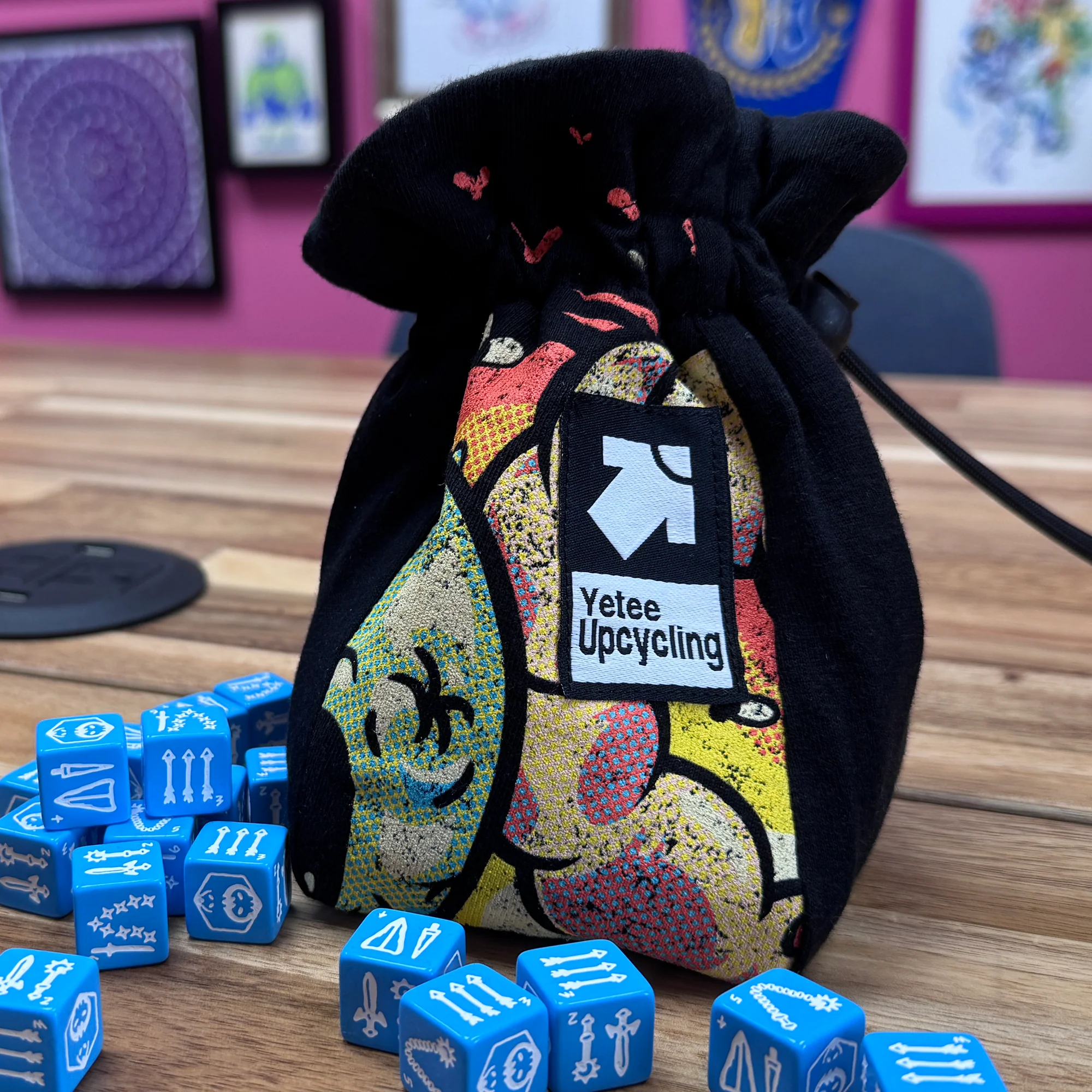 Upcycling Patchwork Dice Bag - Image 2